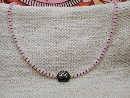 Caracola Rosa Beaded Jewelry Set | Necklace & Bracelet