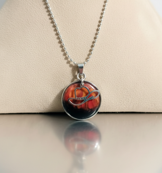 Wildfire Cowboy Hat Pendant Necklace - styled display shot