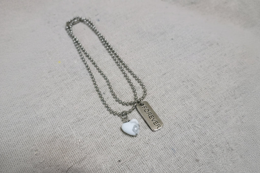 howlite stone heart bracelet