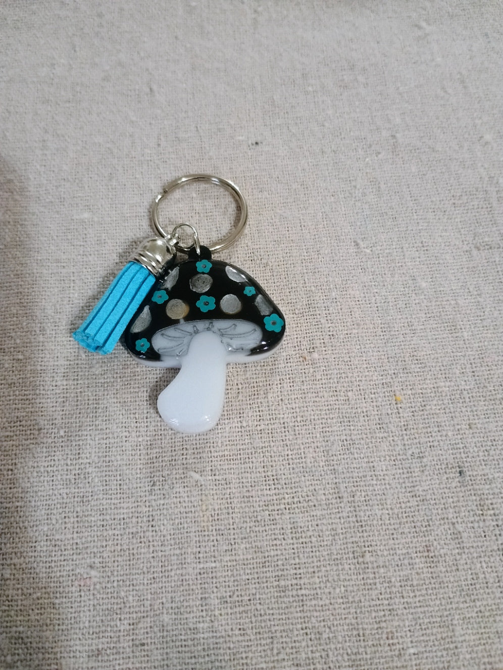Mushroom Tassel Keychain
