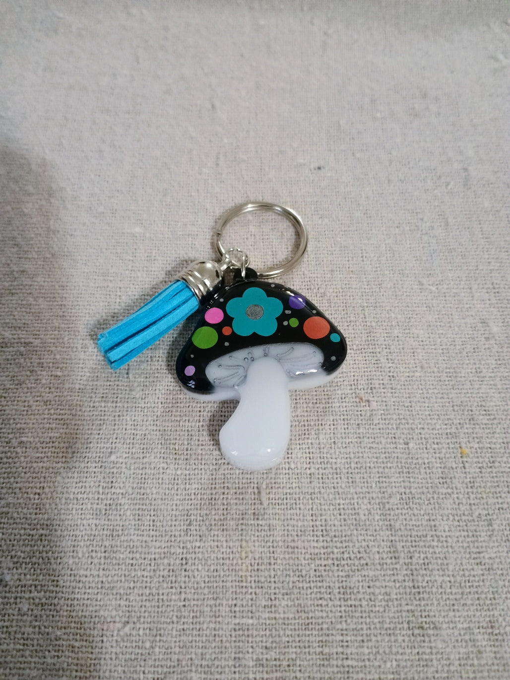 Mushroom Tassel Keychain