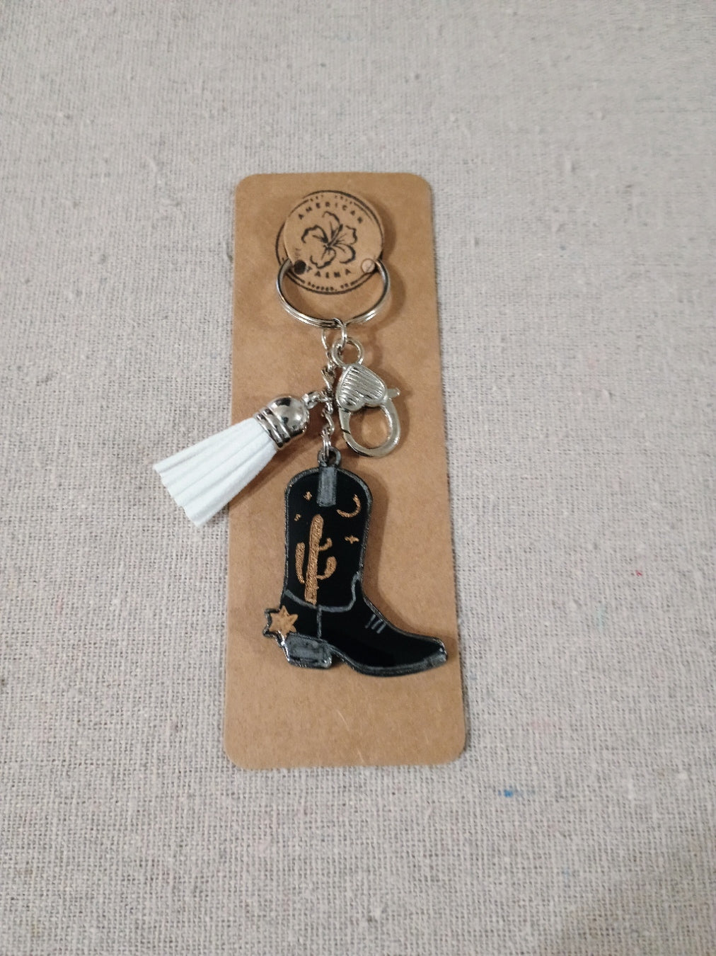 Cowboy Boot Keychain