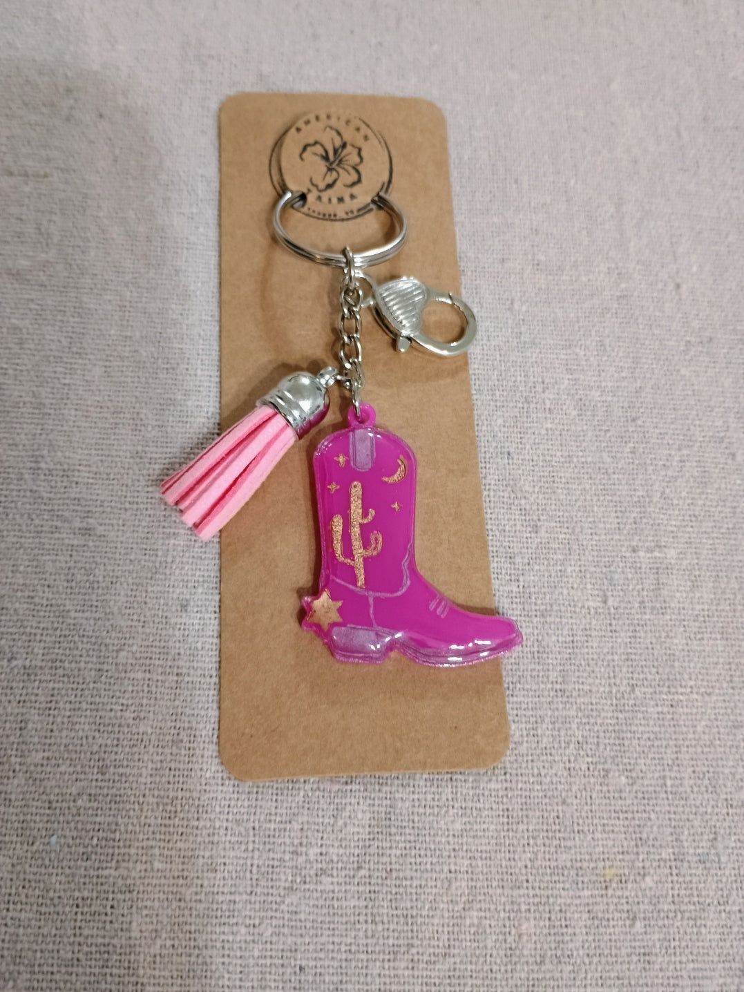 Cowboy Boot Keychain