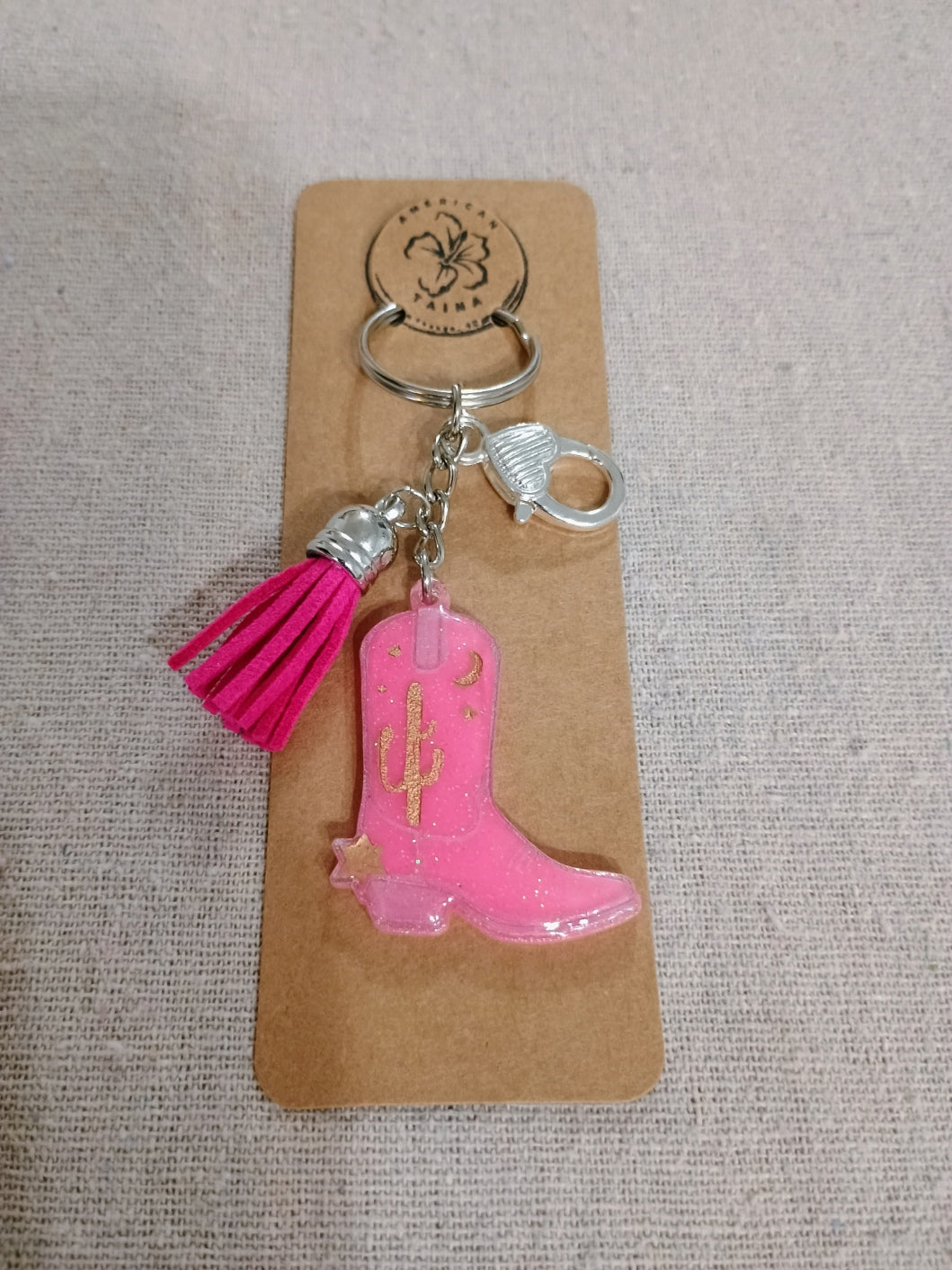 Cowboy Boot Keychain