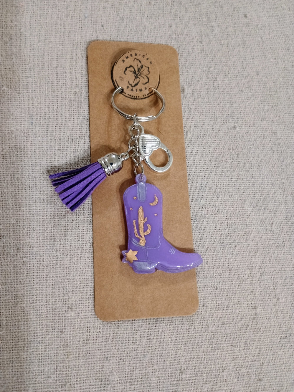Cowboy Boot Keychain