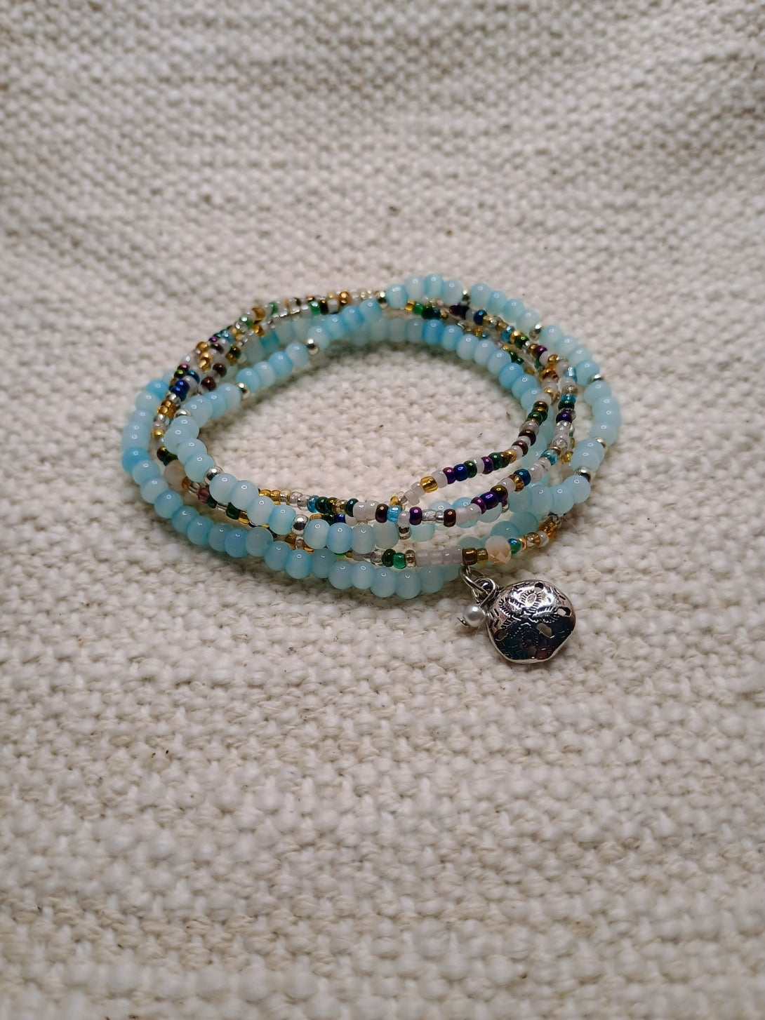 Mar Azul Sand Dollar Bracelet Stack