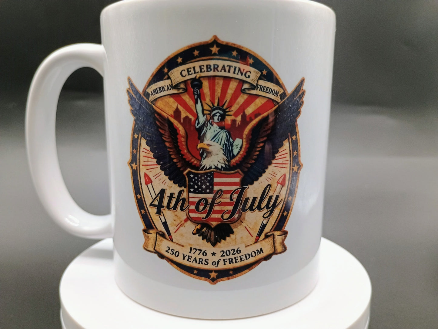 4th of July 250 Years of Freedom Mug – Limited Edition 11oz Ceramic