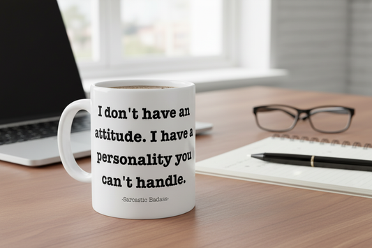 I Don't Have an Attitude Mug Mockup