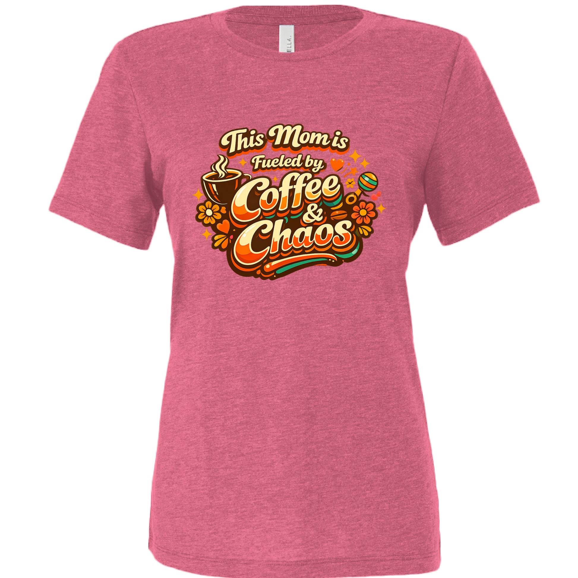 Char Pink Triblend - 6413 - FRONT