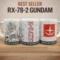 Gundam RX-78-2 Earth Federation Space Force Ceramic Mug