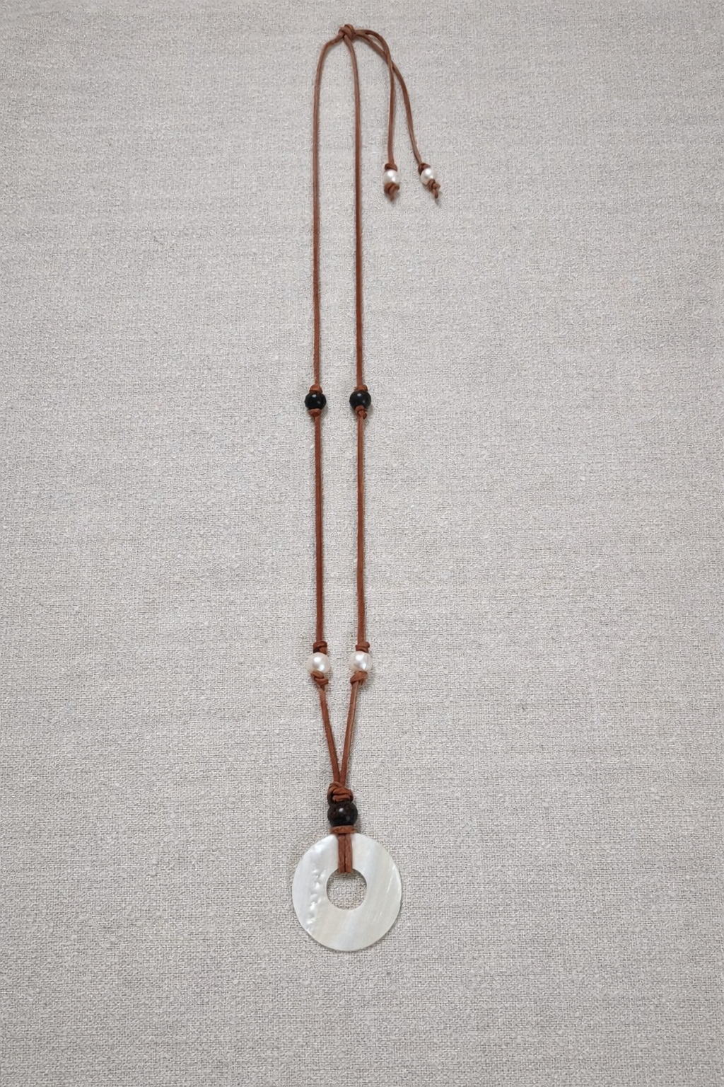Natural Elements Leather Necklace
