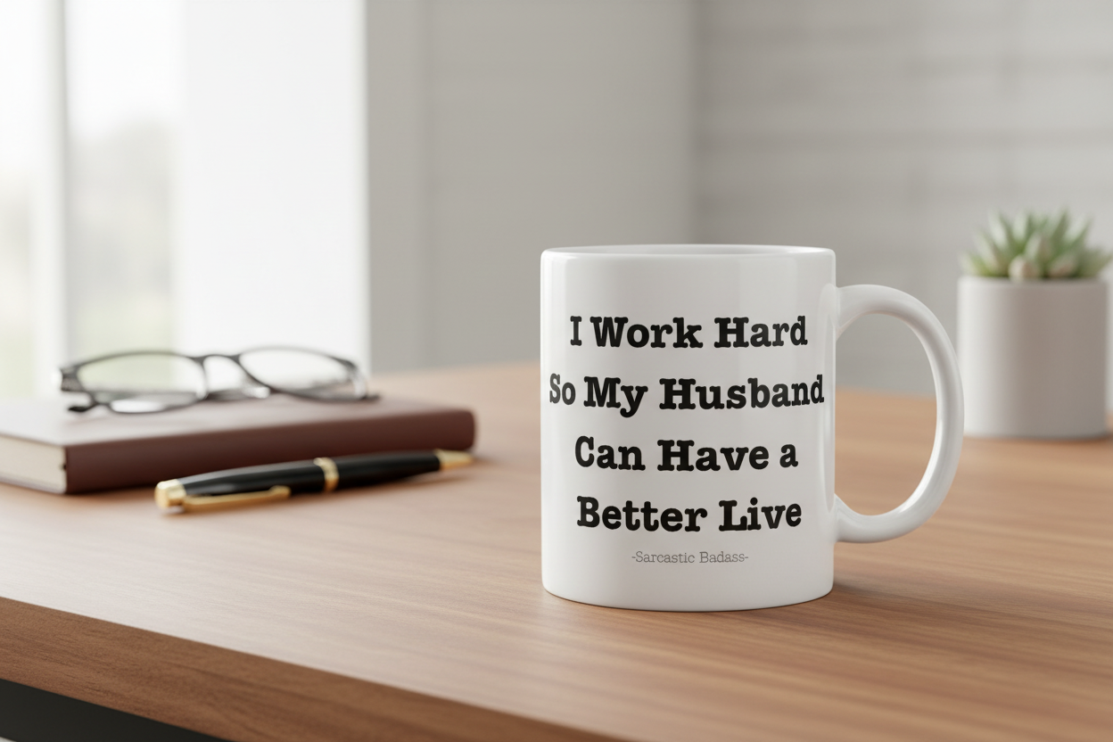 Sarcastic Badass Mug Mockup