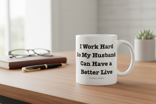 Sarcastic Badass Mug Mockup
