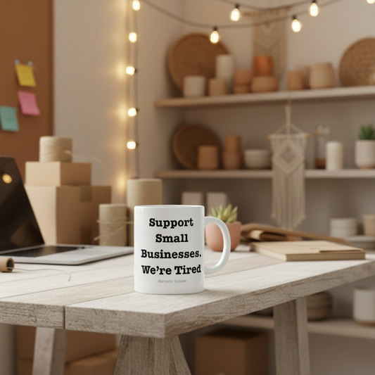 Support Small Businesses Mug Mockup