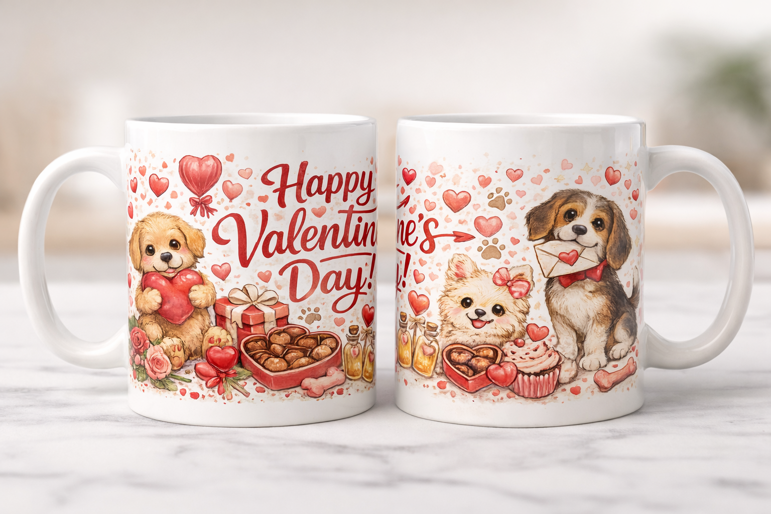 Happy Valentine's Day Dog Mug