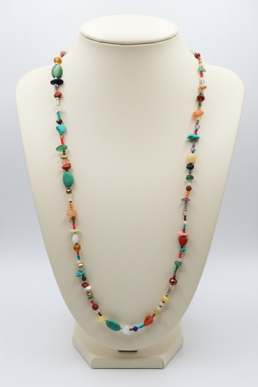 Wild Spirit Stone Necklace - Clean Background